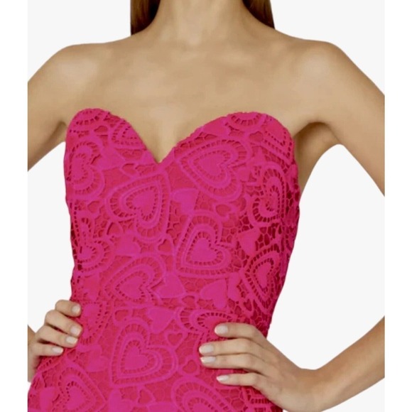 Milly Luisa Sweetheart Lace Strapless Sheath Dress Womens Size 4 NWT $525 - Picture 2 of 16